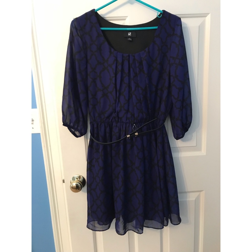 Navy blue and black dress